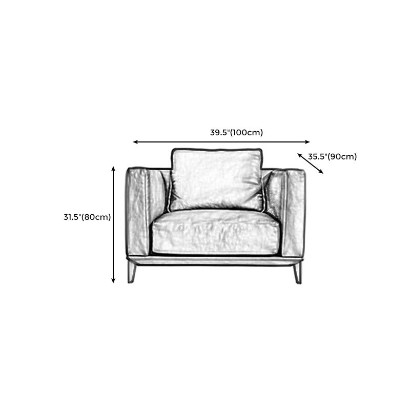31" High Contemporary Square Arm Standard Sofa with Cushions for Living Room, Dark Brown Clearhalo 'furn' 'furn_sofas' 'Furniture' 'furniture_sofas' 'Living Room Furniture' 'Sofa' 'sofas' 1200x1200_9f586484-5419-4152-a349-23b569b3eeea