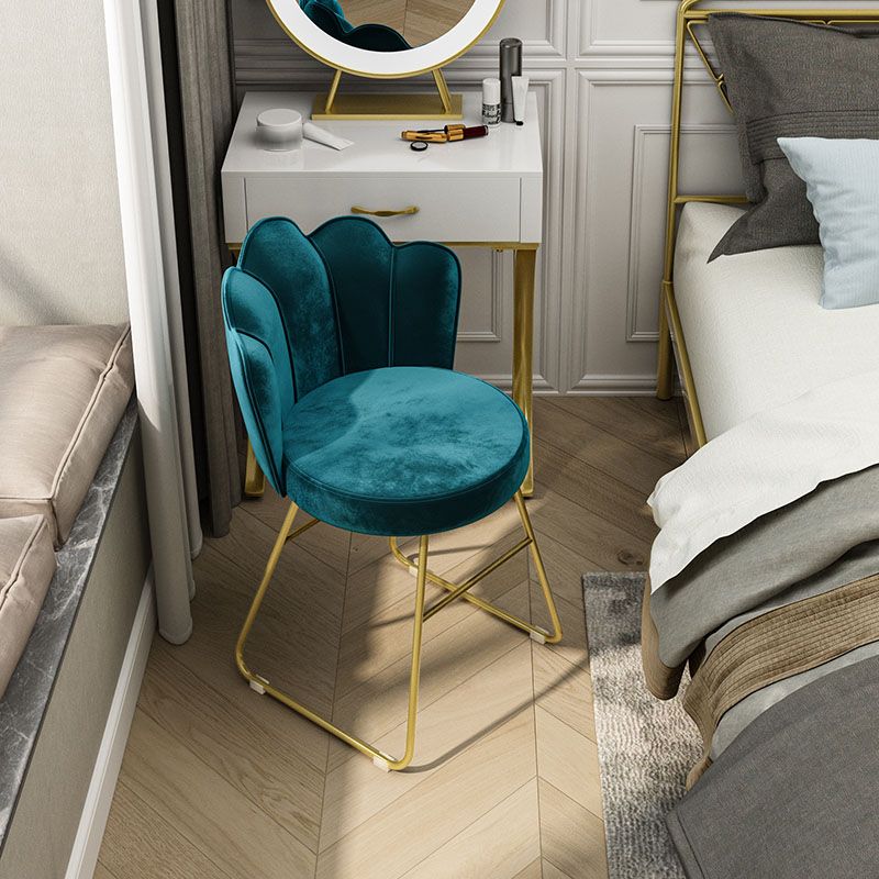 Fabric Dining Chairs Nordic Design Armless Solid Back Chair for Home