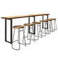 Modern Style 1/7 Pieces Bar Table Set Rectangle Pine Wood Counter Table for Balcony Clearhalo 'Bar Furniture' 'furn' 'furn_home_bar_bar_sets' 'Furniture' 'Home Bars & Bar Sets' 'home_bar_bar_sets' 'Kitchen & Dining Furniture' 1200x1200_9f5a4feb-fd79-452b-b315-e78b3e303b2e