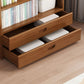 Contemporary Bamboo Bookcase Standard Closed Back Bookshelf with Shelves Clearhalo 'Bookcases' 'furn' 'furn_bookcases' 'Furniture' 'Office Furniture' 1200x1200_9f5aeb13-858d-4676-8341-fb76edd27cbe
