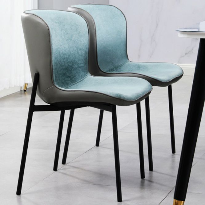 Contemporary Style Chairs Kitchen Armless Chair with Metal Legs Clearhalo 'Dining Chairs' 'Dining Tables & Seating' 'dining_chair' 'Furniture' 'furniture_dining_chair' 'Kitchen & Dining Furniture' 1200x1200_9f5b43d7-55c0-4961-b324-8bf9308ac173