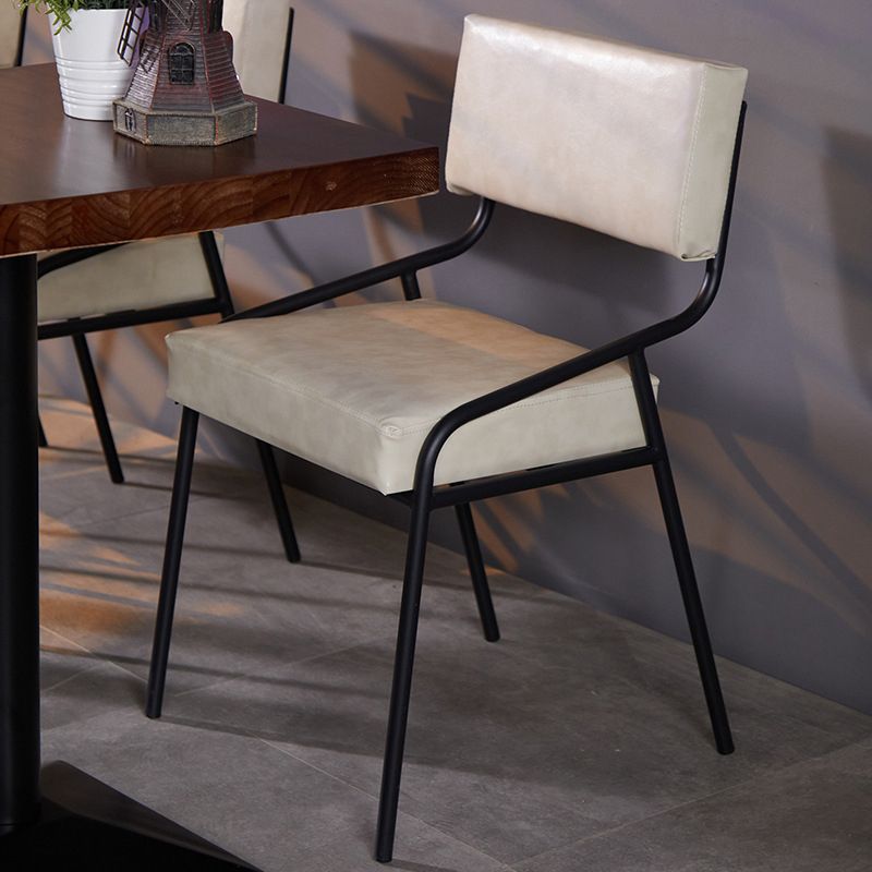 20.47 "brede industriële stijl enkele bankstoel vaste rug armloze stoel