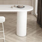 Industrial Indoor Bar Table Set 1/2 Pcs Solid Wood Bar Table with Upholstered Stools
