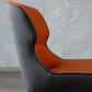 Inicio Silla lateral moderna del ala de la ala Matte Sillas de comedor de cuero falso