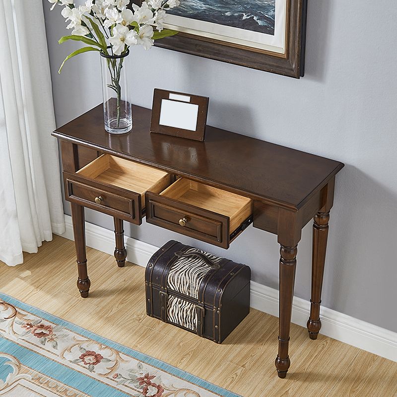 Tavolo da console rettangolare moderna tavolo di divano console in legno per casa
