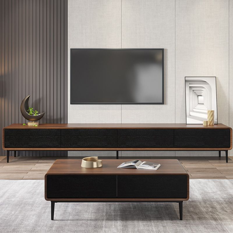 Wooden Media Console Scandinavian TV Media Console with Drawers Clearhalo 'furn' 'furn_tv_stands_entertainment_centers' 'Furniture' 'Living Room Furniture' 'TV Stands & Entertainment Centers' 'TV Stands & Media Storage Furniture' 'tv_stands_entertainment_centers' 1200x1200_9f62e792-6b22-422d-9590-162211c572b1