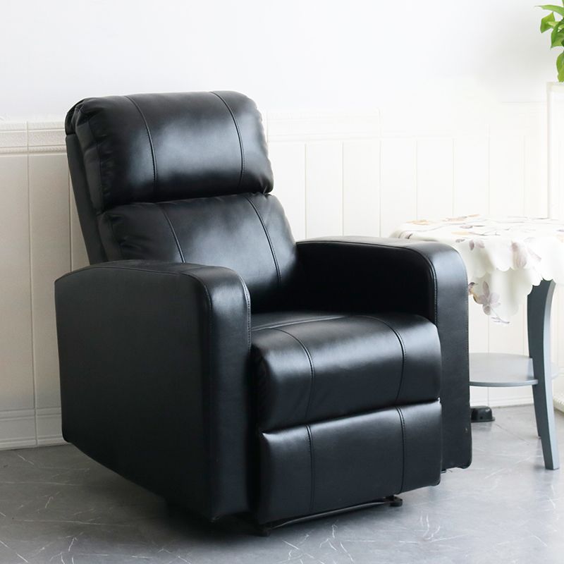 Contemporary Home Theater Recliner Metal Solid Color Indoor Standard Manual-Push Botton Clearhalo 'Chairs & Seating' 'furn' 'furn_recliners' 'Furniture' 'Living Room Furniture' 'Recliners' 1200x1200_9f62eb36-9762-40ca-ae41-e10a5c6eda51