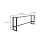 Juego de mesa de Bar rectangular contemporánea, mesa de Bar con estructura de hierro y taburetes, 1/3/5 Uds.