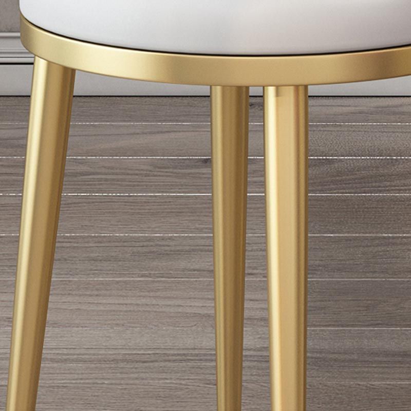 Glam Velvet Dining Chair Open Back Dining Side Furniture with Gold Legs in Matte Finish Clearhalo 'Dining Chairs' 'Dining Tables & Seating' 'dining_chair' 'furn' 'furn_dining_chair' 'Furniture' 'Kitchen & Dining Furniture' 1200x1200_9f65dab4-6cb4-4a3f-b23c-9820cab74e8b