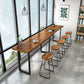 Solid Wood Bar Dining Table Industrial Bar Dining Table with Sled Base Clearhalo 'Bar Furniture' 'Bar Tables' 'bar_tables' 'furn' 'furn_bar_tables' 'Furniture' 'furniture_bar_tables' 'Kitchen & Dining Furniture' 1200x1200_9f680973-3b66-4d88-b959-3981cf91519a