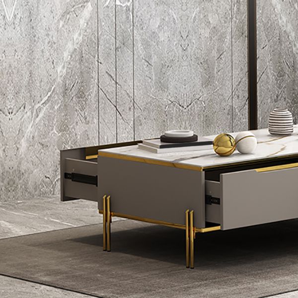 17" Wide Glam Cocktail Table Rectangle Stone Coffee Cocktail Table Clearhalo 'Coffee & Accent Tables' 'Coffee Tables' 'coffee_tables' 'furn' 'furn_coffee_tables' 'Furniture' 'Living Room Furniture' 1200x1200_9f6c6623-6bd8-423d-8a29-1d8ac2573b05