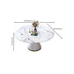 Metal Pedestal Dining Table Extendable Table for Kitchen Dining Room Clearhalo 'Dining Tables & Seating' 'Dining Tables' 'dining_table' 'furn' 'furn_dining_table' 'Furniture' 'Kitchen & Dining Furniture' 1200x1200_9f6ef497-c96d-4d5d-94f3-d74ab95e3b3c