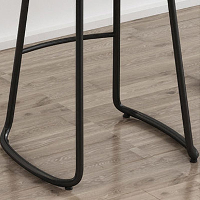 Wood Modern Bar Stool Backless Natural Contoured Seat Stool with Iron Legs Clearhalo 'Bar Furniture' 'Bar Stools' 'bar_stools' 'furn' 'furn_bar_stools' 'furniture_bar_stools' 'Kitchen & Dining Furniture' 'kitchen&dining_furn' 'kitchen' 'kitchen_furn' Furniture' 1200x1200_9f6f5bf3-c7ca-4fc7-954f-3ebde7abd86e