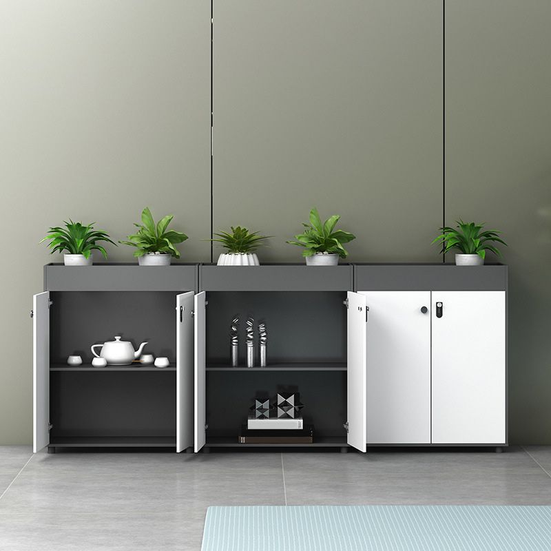 Archivo moderno de archivos de madera de archivo con almacenamiento de cerradura para la oficina