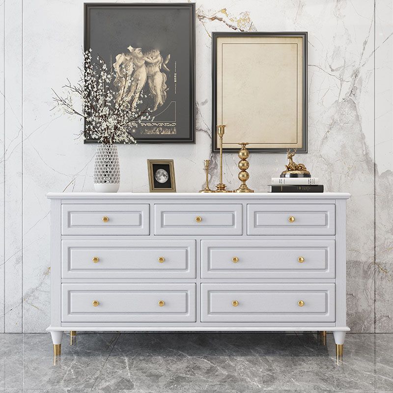 Glam horizontale opbergkast slaapkamer 16.2 "brede houten borst met laden