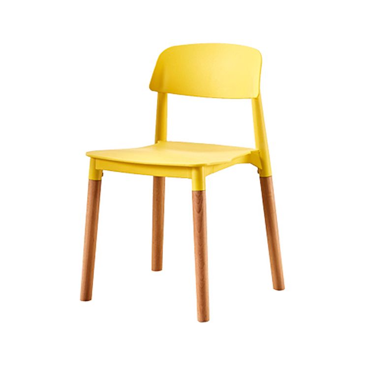 Modern Style Plastic Dining Chair Open Back Dining Side Chair for Kitchen Clearhalo ' kitchen&dining_furn' 'Dining Chairs' 'Dining Tables & Seating' 'dining_chair' 'furn' 'furn_dining_chair' 'Furniture' 'furniture_dining_chair' 'Kitchen & Dining Furniture' 'kitchen' 1200x1200_9f728af5-6c1f-44bf-b64f-1a96d935c937