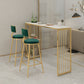 Luxurious Rectangular Pub Table Set 1/2/3 Pieces Stone Top Bistro Table Set Clearhalo 'Bar Furniture' 'furn' 'furn_home_bar_bar_sets' 'Furniture' 'Home Bars & Bar Sets' 'home_bar_bar_sets' 'Kitchen & Dining Furniture' 1200x1200_9f72e6a5-5cab-4b57-bdd8-ef36506d80db