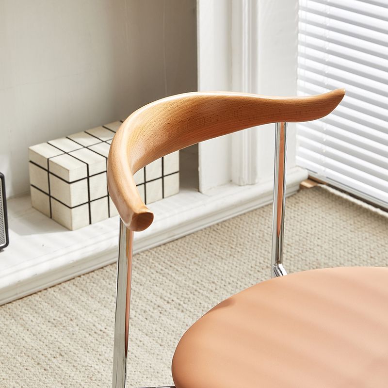Metal Dining Chair Wooden Simplified Side Chair for Dining Room Clearhalo 'Dining Chairs' 'Dining Tables & Seating' 'dining_chair' 'furn' 'furn_dining_chair' 'Furniture' 'Kitchen & Dining Furniture' 1200x1200_9f74185b-bef8-46b5-a100-c600a858b36f