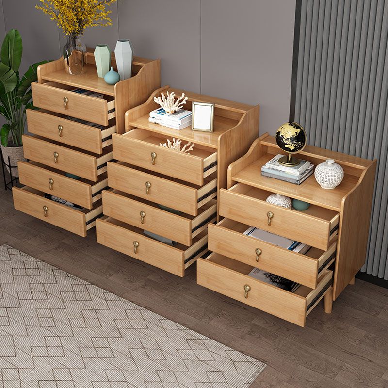 Glam Rubber Wood Bedroom Storage Chest Vertical Chest with Drawers Clearhalo 'Bedroom Furniture' 'Dressers & Chests' 'dressers_chests' 'furn' 'furn_dressers_chests' 'Furniture' 1200x1200_9f748605-3ec9-4709-93aa-a9e6fdaae41d