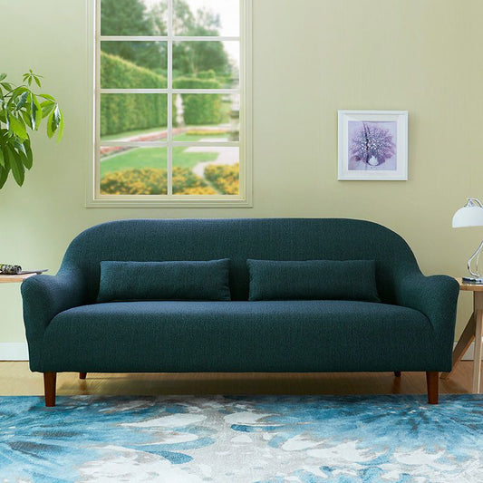 Contemporary 2-Seater 31.88" H Cotton Blend Flared Arm Loveseat