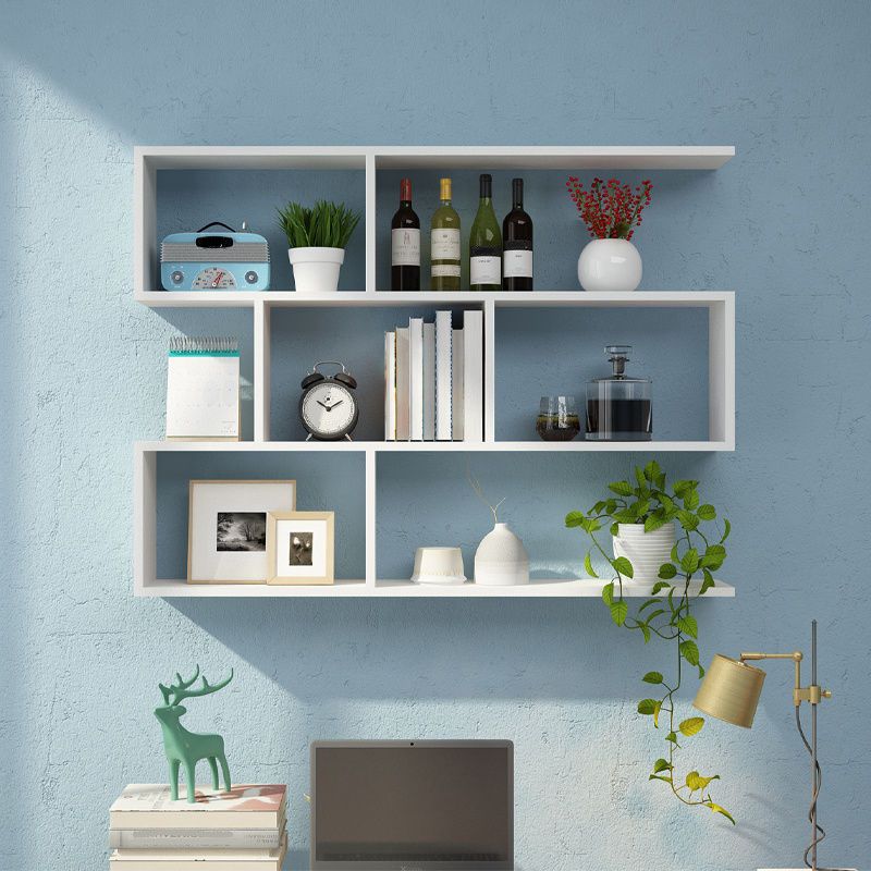 Modern and Contemporary Shelf Bookcase Wall Mounted Wooden Book Shelf for Office Clearhalo 'Bookcases' 'furn' 'furn_bookcases' 'Furniture' 'Office Furniture' 1200x1200_9f770e47-9476-465b-baeb-b479e71c5a4a