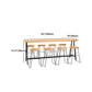 Rectangle Wood Counter Table Rectangle Industrial Style Bar Table for Kitchen Clearhalo 'Bar Furniture' 'Bar Tables' 'bar_tables' 'furn' 'furn_bar_tables' 'Furniture' 'Kitchen & Dining Furniture' 1200x1200_9f783cc7-9b2d-419b-bc0d-8f60418c49f7