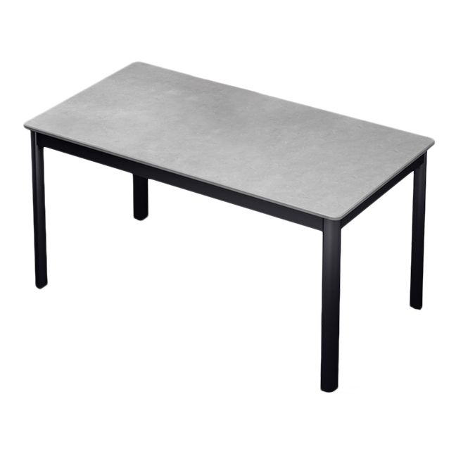 Industrial Style Sintered Stone Dining Table 4 Legs Base Rectangle Table for Home Clearhalo ' dining_table' 'Dining Tables & Seating' 'Dining Tables' 'furn' 'furn_dining_table' 'Furniture' 'furniture_dining_table' 'Kitchen & Dining Furniture' 'kitchen&dining_furn' 'kitchen' 'kitchen_dining_table' 1200x1200_9f789676-b183-4fc0-b5a1-46ecbe7a4e3d