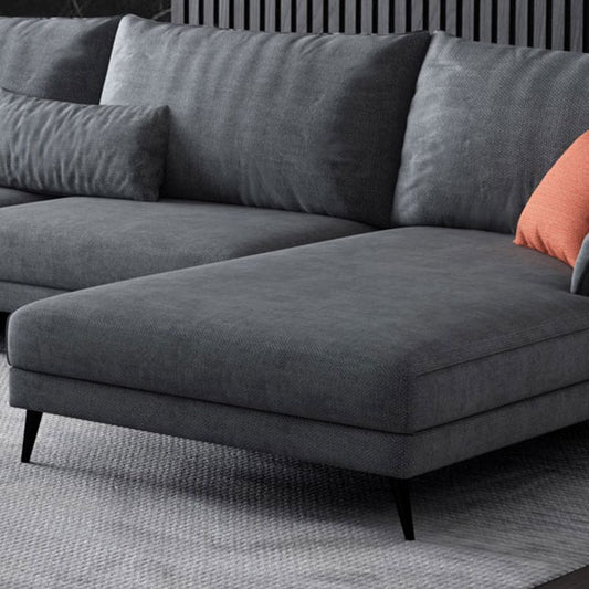 36"H Contemporary Sectional Sofa Fabric Grey Sectionals with Bostol Pillows Clearhalo 'furn' 'furn_sectionals' 'Furniture' 'Living Room Furniture' 'Sectionals' 1200x1200_9f7b6544-f514-4d21-806b-a954a292145a