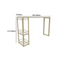 Glam 1/3 Pieces Bar Table Set Rectangle Stone Counter Table with Stools for Dining Room Clearhalo 'Bar Furniture' 'furn' 'furn_home_bar_bar_sets' 'Furniture' 'Home Bars & Bar Sets' 'home_bar_bar_sets' 'Kitchen & Dining Furniture' 1200x1200_9f7ba145-571f-4357-9d53-e6fc8c89da95
