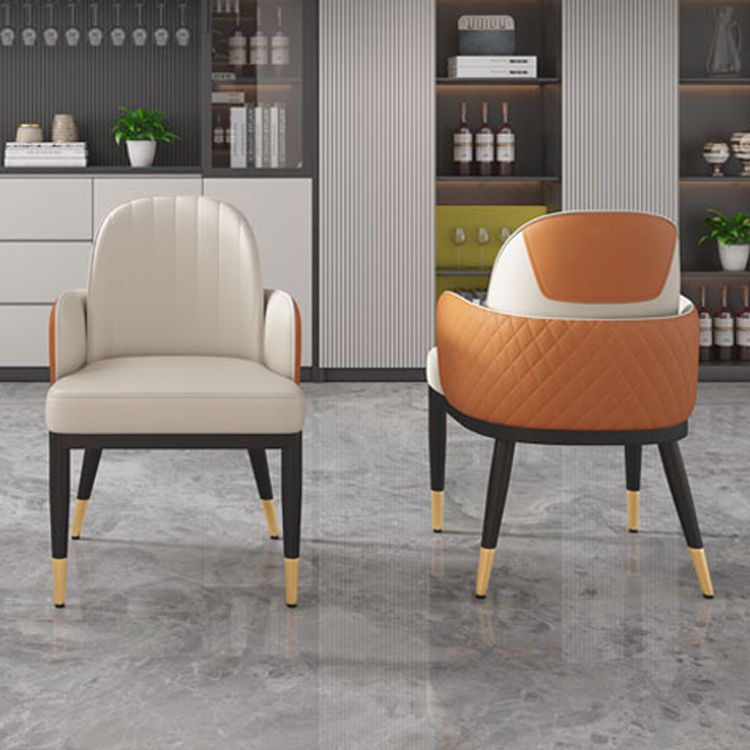 Minimalist Style Solid Back Dining Side Chairs Leather Dining Chairs for Kitchen Clearhalo ' kitchen&dining_furn' 'Dining Chairs' 'Dining Tables & Seating' 'dining_chair' 'furn' 'furn_dining_chair' 'Furniture' 'furniture_dining_chair' 'Kitchen & Dining Furniture' 'kitchen' 1200x1200_9f7bb148-44b1-4318-b19e-08f4d75d879c