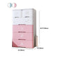 Plastic Storage Cabinet with Drawer Modern Wardrobe Armoire for Bedroom