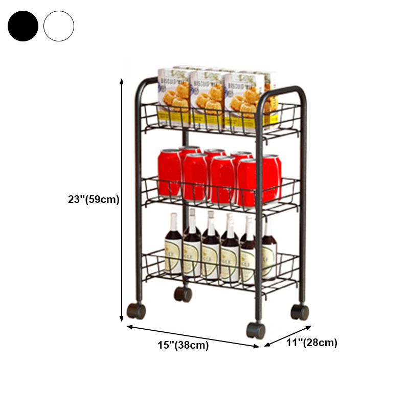 11"W Bookshelf Contemporary Style Bookcase with Casters for Home and Study Room Clearhalo 'Bookcases' 'furn' 'furn_bookcases' 'Furniture' 'furniture_bookcases' 'kitchen' 'kitchen_bookcases' 'Living Room Furniture' 'Office Furniture' 1200x1200_9f7f6d87-b961-4f05-93f8-68a327c37481