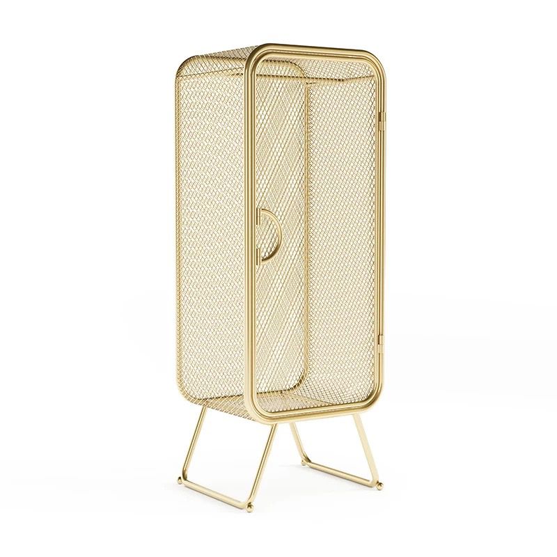 Modern Hinged Door Wardrobe for Home Matte Finish Cabinet with Metal Frame Clearhalo 'Armoires & Wardrobes' 'armoires_wardrobes' 'Bedroom Furniture' 'furn' 'furn_armoires_wardrobes' 'Furniture' 1200x1200_9f8295de-b772-4cea-9427-a323ab020af2