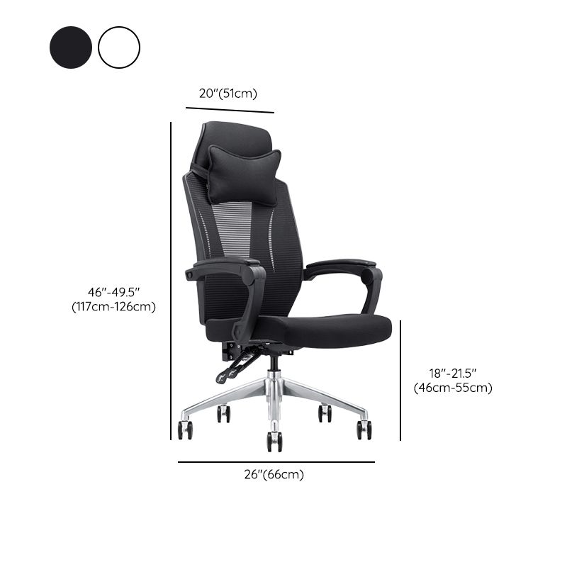 Modern Padded Arms Office Chair Tilt Mechanism Ergonomic Desk Chair with Wheels Clearhalo 'furn' 'furn_office_chair' 'Furniture' 'Office Chairs' 'Office Furniture' 'office_chair' 1200x1200_9f84b8be-1957-4623-8edc-b025f97e9675