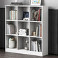 Wooden Standard Bookshelf Modern Closed Back Bookcase for Home Office