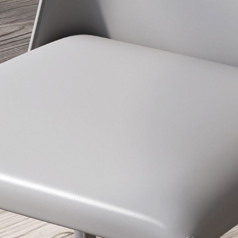 Zeitgenössischer Leder -Esstuhl Armless Side Stuhl für das Restaurantgebrauch