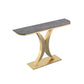 Console in ardesia glam tavolo mezzano con console resistente al graffi di ferro resistente alla macchia