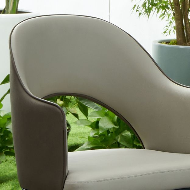 Metal Industrial Dining Chair with Arms Matte Finish Open Back Side Chair Clearhalo 'Dining Chairs' 'Dining Tables & Seating' 'dining_chair' 'furn' 'furn_dining_chair' 'Furniture' 'Kitchen & Dining Furniture' 1200x1200_9f89993c-203c-47f1-b144-88d51bc7ad0c