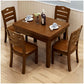 Minimalist Solid Wood Dining Sets with Rubberwood Wood Dining Table and Chairs Clearhalo 'Dining Room Sets' 'Dining Tables & Seating' 'dining_room_set' 'furn' 'furn_dining_room_set' 'Furniture' 'furniture_dining_room_set' 'Kitchen & Dining Furniture' 'kitchen&dining_furn' 'kitchen' 1200x1200_9f89edf9-3605-4c94-a01a-9bb9edc44bef