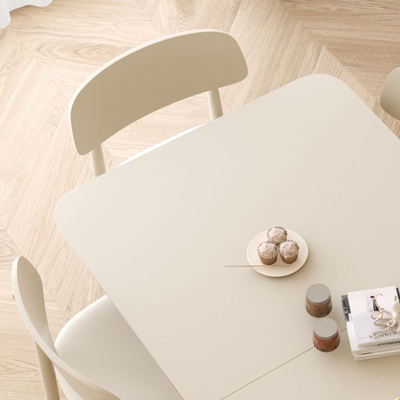 White Rectangle Dining Room Table Modern Dinner Room Kitchen Table Clearhalo 'Dining Tables & Seating' 'Dining Tables' 'dining_table' 'furn' 'furn_dining_table' 'Furniture' 'Kitchen & Dining Furniture' 1200x1200_9f8eb4b1-f308-4214-bf4f-dd2324033ad1