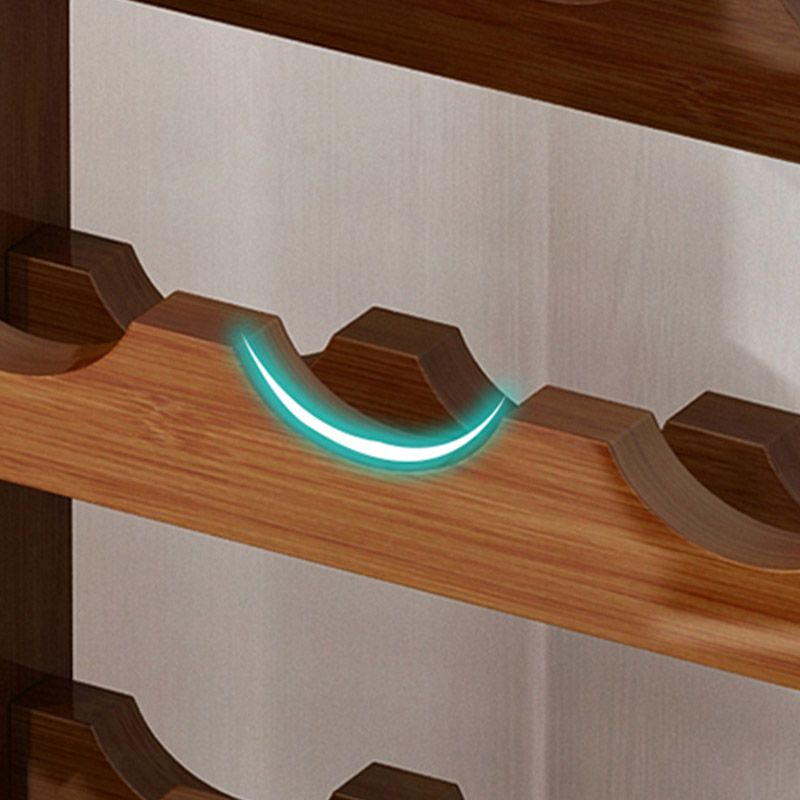 Portabottiglie moderne portabottiglie in legno in legno massiccio per casa