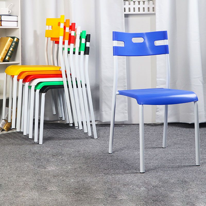 Minimalist Style Plastic Dining Armless Chair Stackable Open Back Dining Side Chair Clearhalo ' kitchen&dining_furn' 'Dining Chairs' 'Dining Tables & Seating' 'dining_chair' 'furn' 'furn_dining_chair' 'Furniture' 'furniture_dining_chair' 'Kitchen & Dining Furniture' 'kitchen' 1200x1200_9f8f5b7d-12bf-461a-aee3-b2a29cf7327d