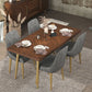 Luxury Style Solid Wood Dining Table 4 Legs Base Rectangle Table for Home Clearhalo ' dining_table' 'Dining Tables & Seating' 'Dining Tables' 'furn' 'furn_dining_table' 'Furniture' 'furniture_dining_table' 'Kitchen & Dining Furniture' 'kitchen&dining_furn' 'kitchen' 'kitchen_dining_table' 1200x1200_9f8f5f6c-17d5-4b35-80fc-38f47413e79a