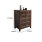 Traditional Style Chest Brown Bedroom Storage Chest with Multi Drawers