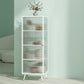 Industrial Curio Cabinet Metal Glass Doors Storage Cabinet for Bedroom