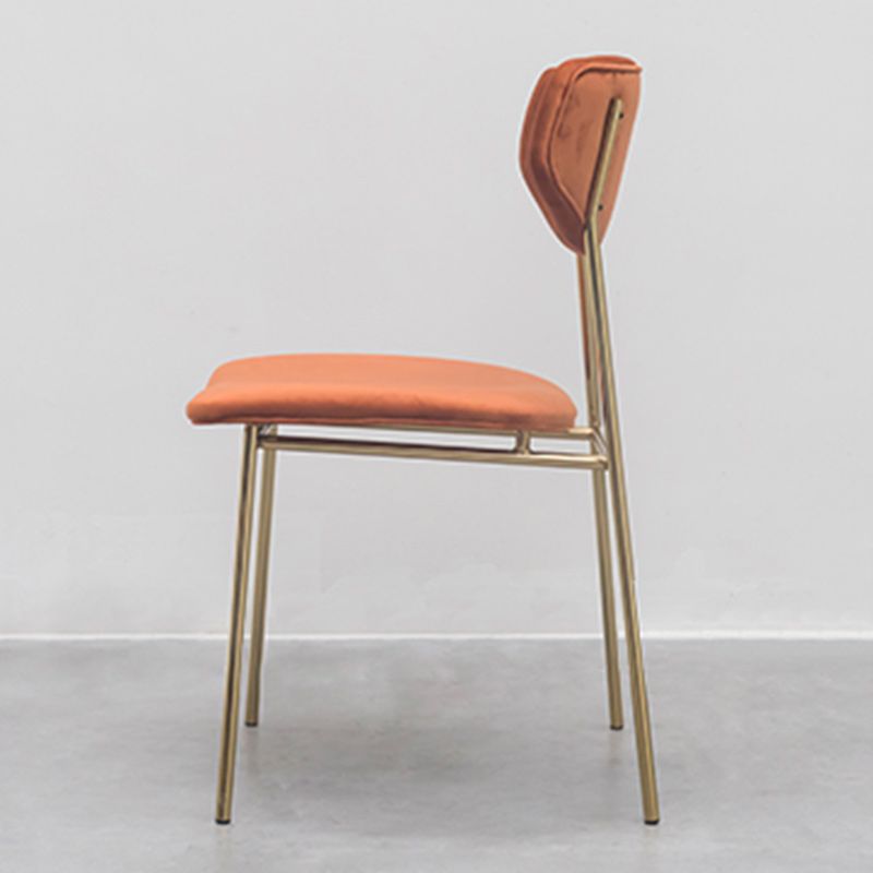 Upholstered Dining Chair Glam Style Open Back Side Chair for Indoor Clearhalo 'Dining Chairs' 'Dining Tables & Seating' 'dining_chair' 'furn' 'furn_dining_chair' 'Furniture' 'furniture_dining_chair' 'Kitchen & Dining Furniture' 1200x1200_9f91ba8d-f800-4216-8068-0c37ae8f8fbb