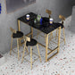 Modern Bar Table Gold and Metal Base Bar Table for Kitchen Living Room Coffee Room Clearhalo 'Bar Furniture' 'Bar Tables' 'bar_tables' 'furn' 'furn_bar_tables' 'Furniture' 'Kitchen & Dining Furniture' 1200x1200_9f939e76-1664-415a-a03b-5c6c33566b54