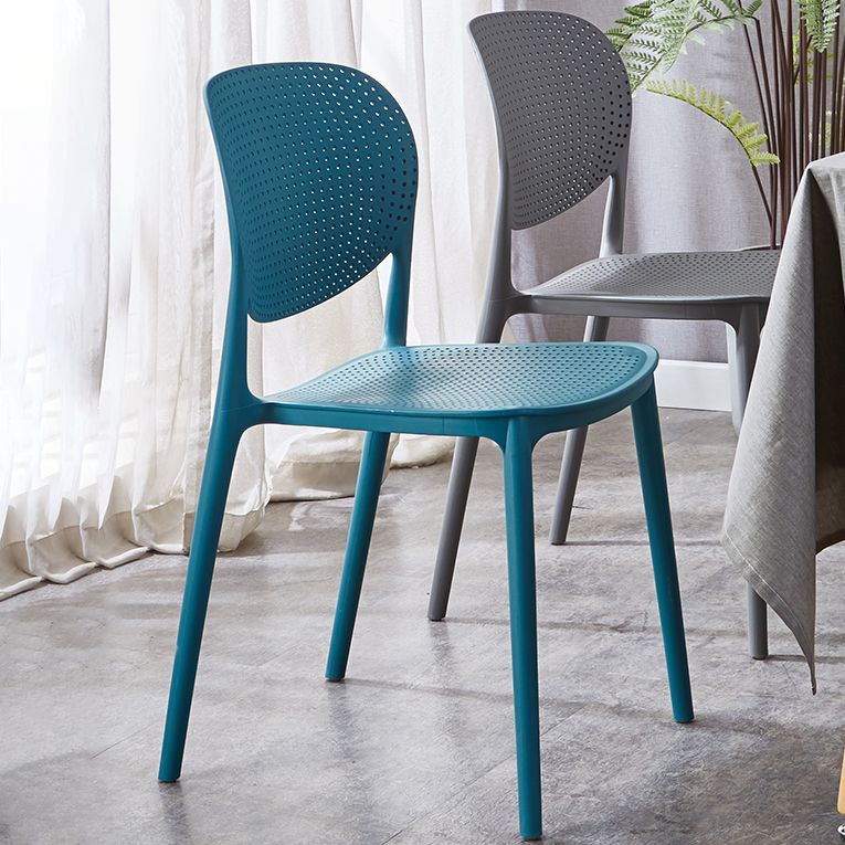 Contemporary Style Open Back Plastic Home Use Dining Side Chair Clearhalo 'Dining Chairs' 'Dining Tables & Seating' 'dining_chair' 'furn' 'furn_dining_chair' 'Furniture' 'Kitchen & Dining Furniture' 1200x1200_9f94451d-f089-49b6-8d80-5232dfa88a1f