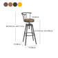 Industrial Style Bar-stool Metal 4 Legs Round Seat Barstool for Kitchen Bar Clearhalo 'Bar Furniture' 'Bar Stools' 'bar_stools' 'furn' 'furn_bar_stools' 'furniture_bar_stools' 'Kitchen & Dining Furniture' 'kitchen&dining_furn' 'kitchen' 'kitchen_furn' Furniture' 1200x1200_9f978a92-cff9-4c58-b1ac-ae341b78d549
