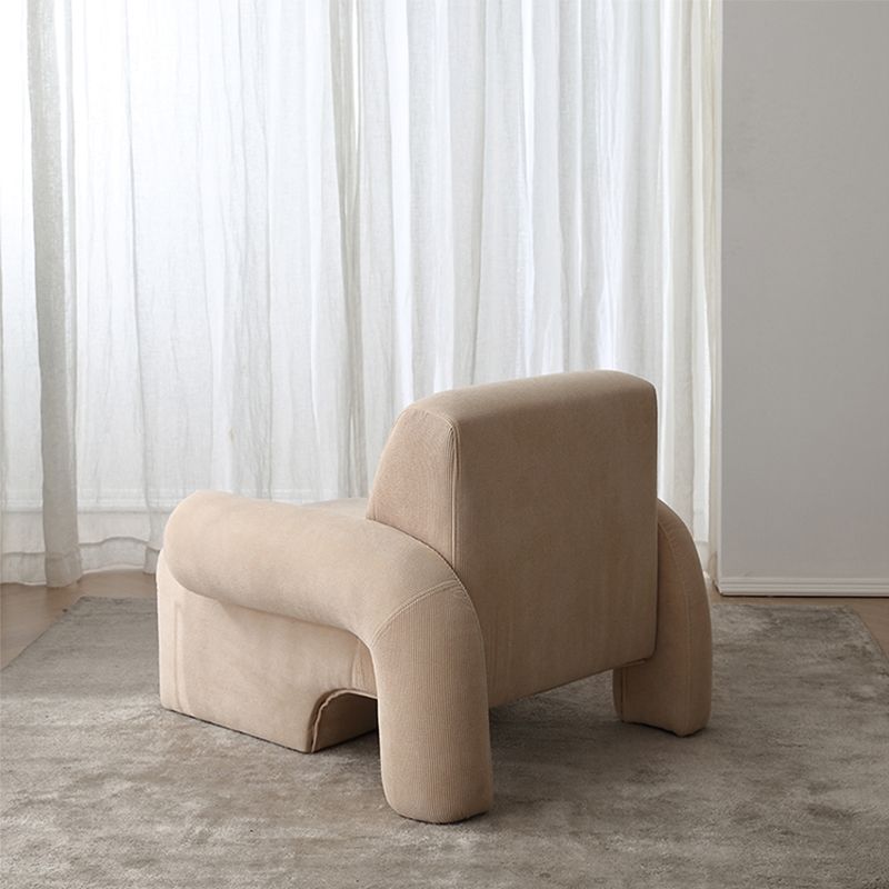 Tessuto in stile nordico bracciolo fisso backrest sedia a braccio astratto